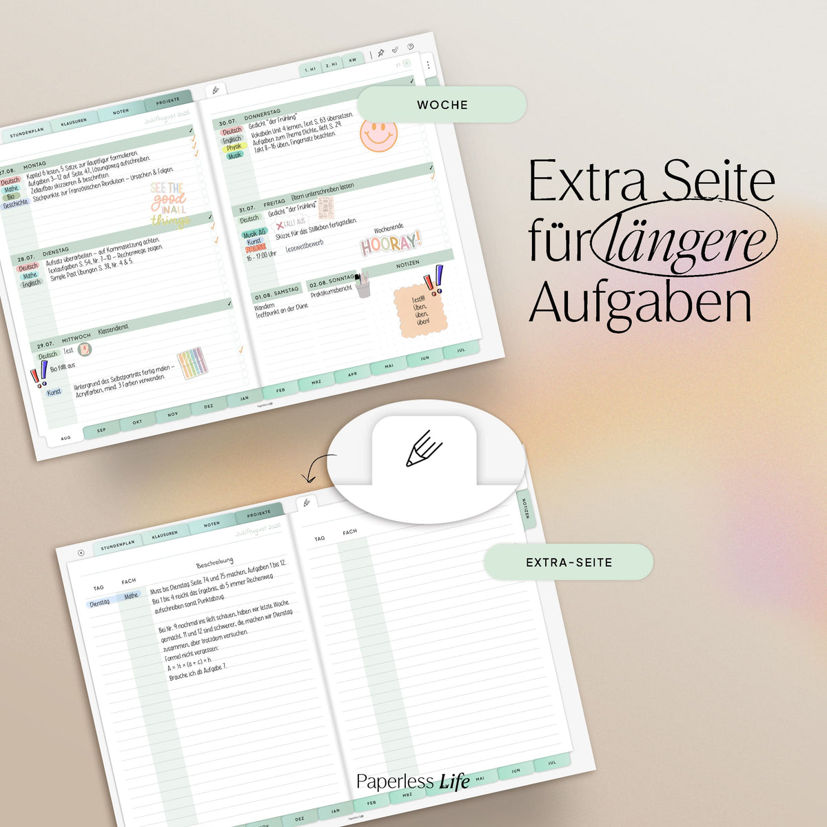 Digital homework book 2025/26
